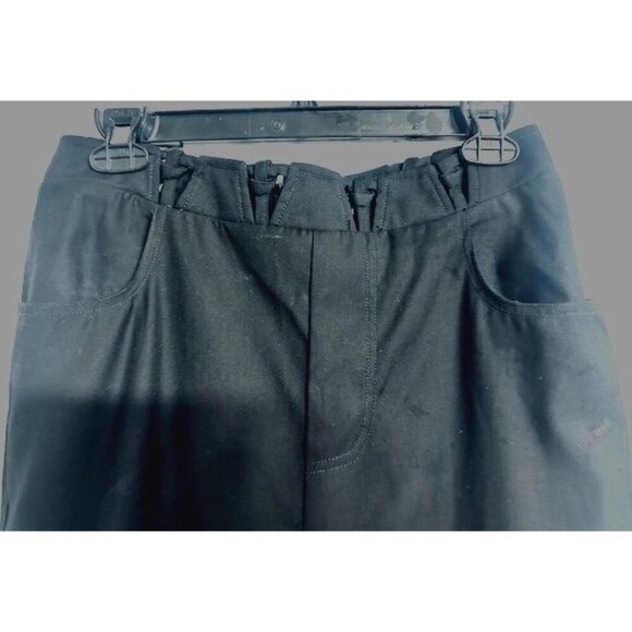 C/Meo Collective Black Dressy Tall Trousers High Interlaced Crossed waistband M - Picture 3 of 9